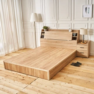 【時尚屋】[UZR8]亞伯特6尺床箱型3件房間組-床箱+床底+床頭櫃2個(不含床墊 免運費 免組裝 臥室系列)