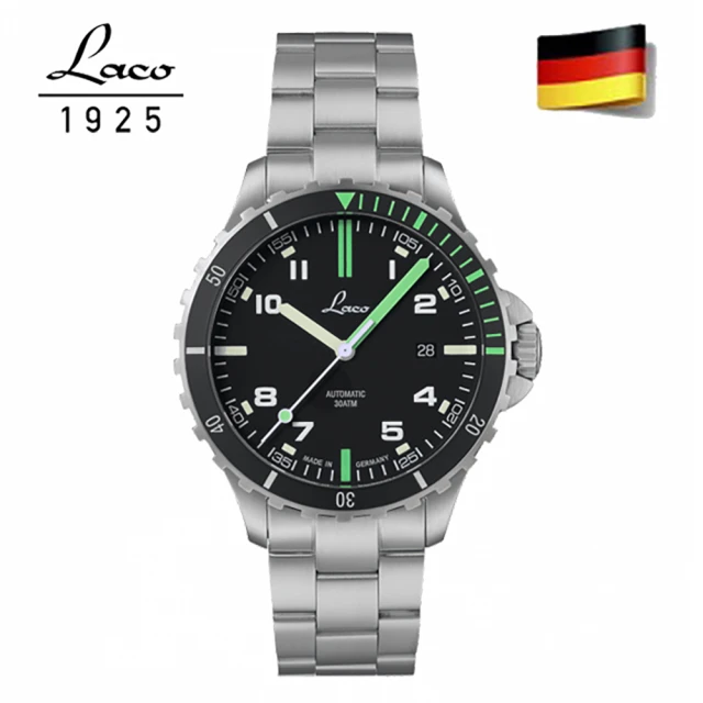 【Laco 朗坤】862107.MB 運動手錶 AMAZONAS 自動機械錶 鋼帶(鋼帶 運動錶 防水錶)