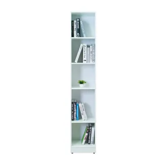 【南亞塑鋼】1.2尺開放式5格書櫃/五格隙縫收納櫃/展示櫃/置物櫃(白色)