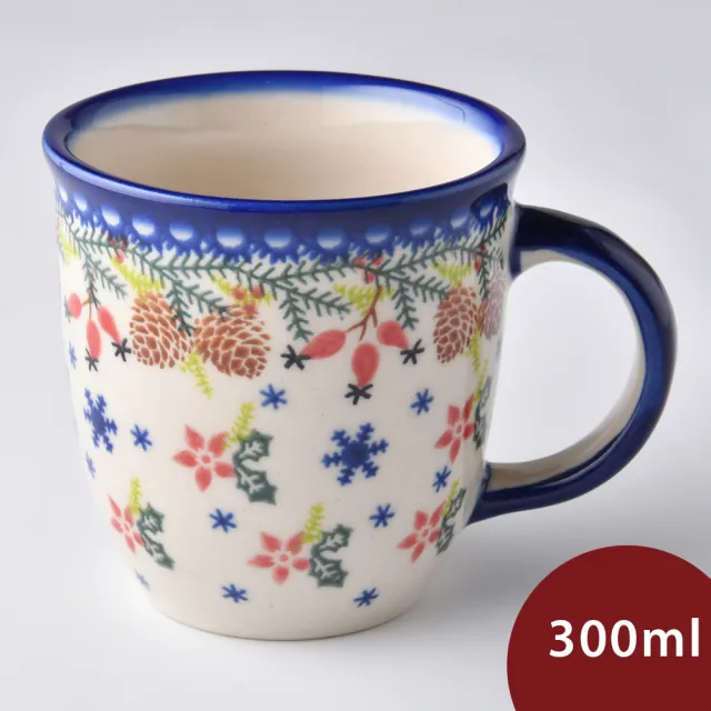 【波蘭陶】Vena  卡布其諾杯 水杯 茶杯 咖啡杯 馬克杯 300 ml 波蘭手工製(初春遊樂園系列)