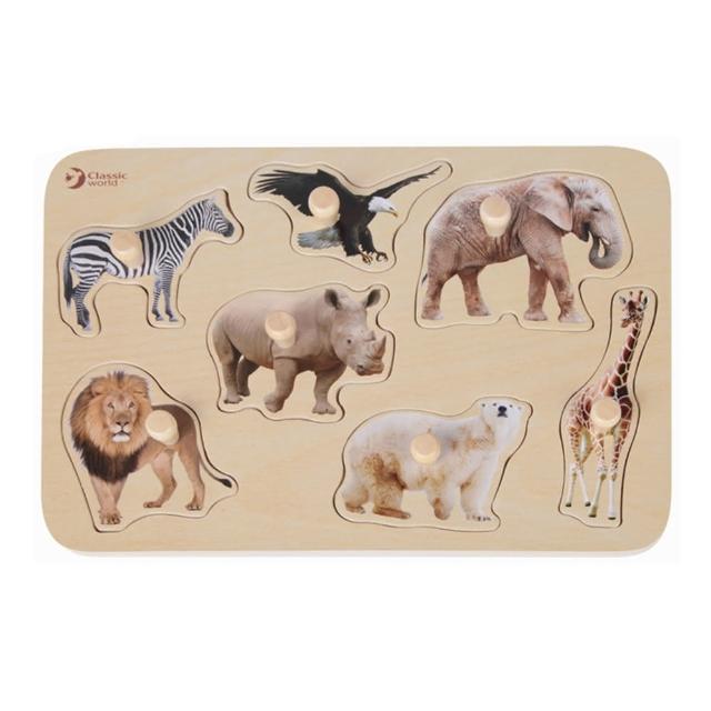 【classic world】木製手抓板-野生動物