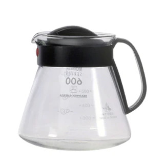 【SYG 台玻】耐熱花茶咖啡壺600cc(黑握把)
