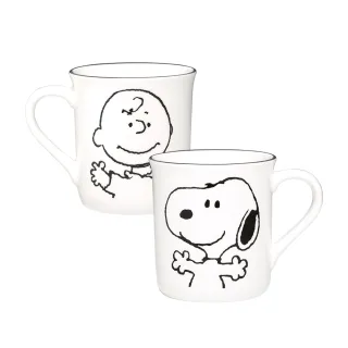 【CorelleBrands 康寧餐具】SNOOPY 復刻黑白馬克杯(兩款任選)