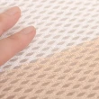 【Dr.Air 透氣專家】3D特厚強力透氣 涼墊 米白/灰白線條床墊 蜂巢式網布 可水洗(雙人加大6尺-兩色任選)