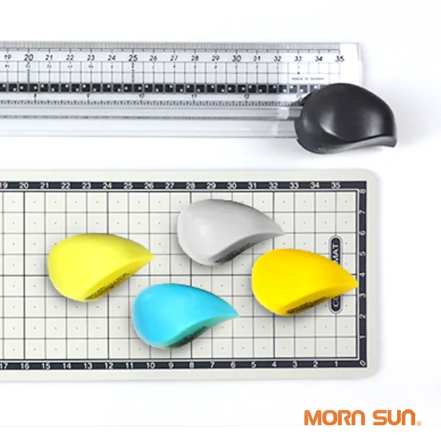 【MORNSUN】水滴型5款裁紙器組合 含5款花邊裁切刀頭 切割墊 割紙器 辦公文具(裁切尺 可更換花邊刀頭)