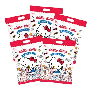 【豆之家】翠果子xHello Kitty跨界聯名 旅行綜合米果-5袋組(三麗鷗)