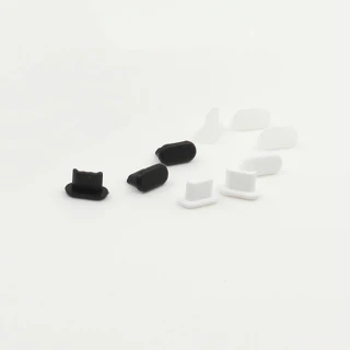 【Ninja 東京御用】Apple iPad 10.2（2020年版）專用耳機孔防塵塞+傳輸底塞(黑+透明套裝超值組)