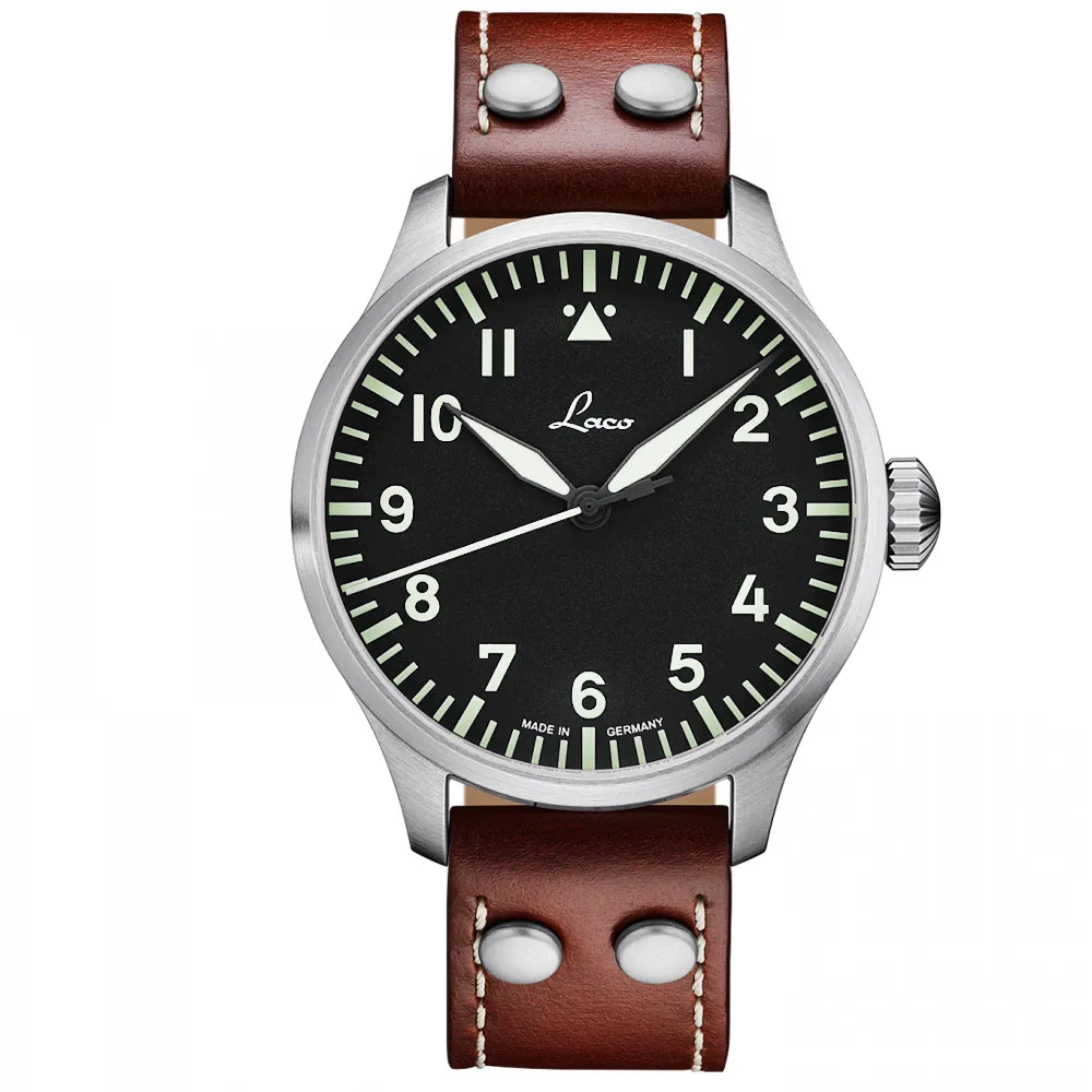 【Laco 朗坤】861688 飛行員系列 德國手錶 男士自動機械錶(機械錶 42mm)