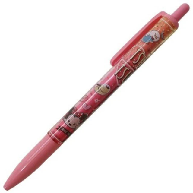 【小禮堂】迪士尼 TsumTsum 日製自動鉛筆《粉.愛心》0.5mm.SUNSTAR系列
