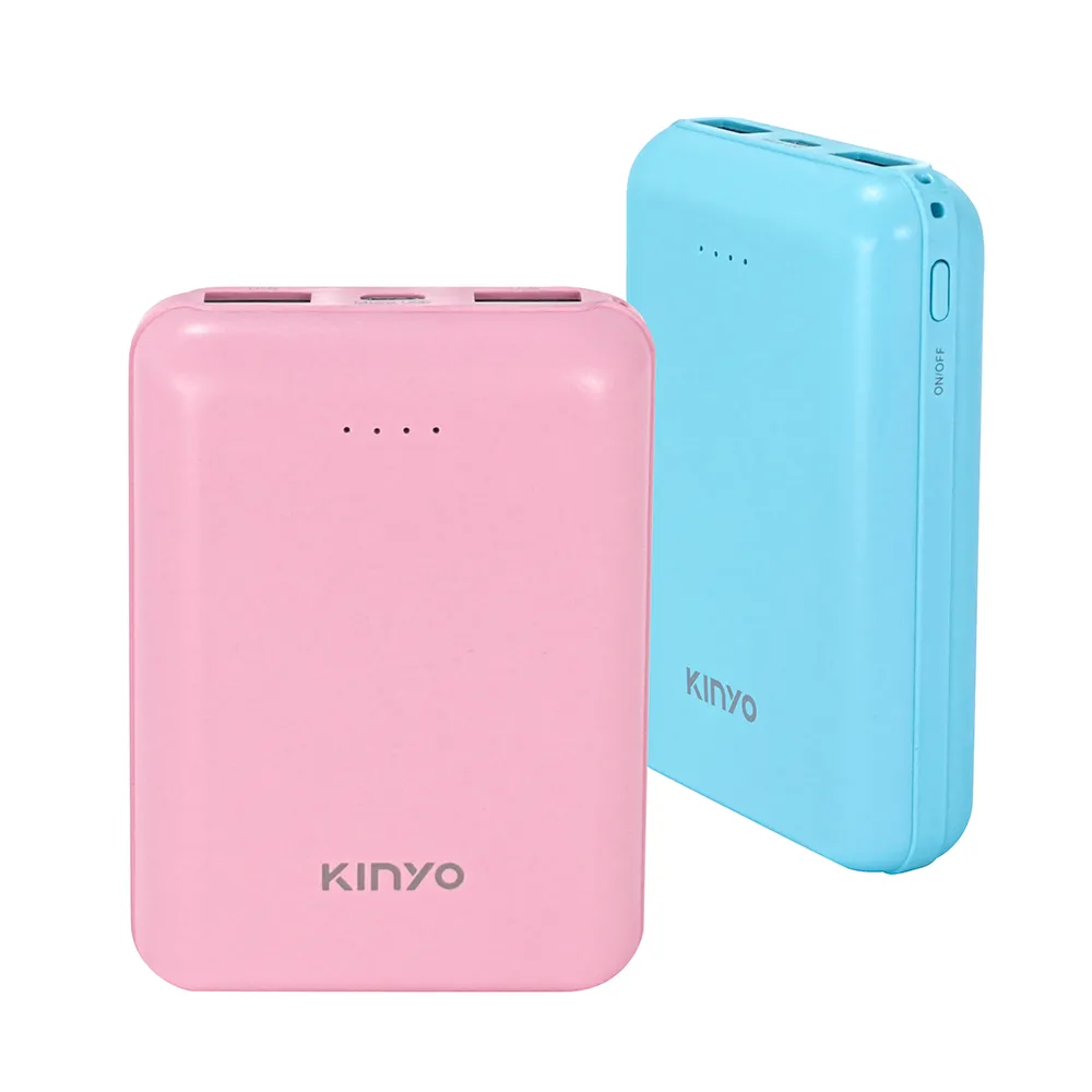 【KINYO】KPB-1280 10000mAh 12W 輕巧行動電源 雙孔輸出