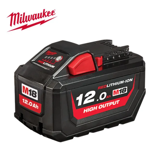 【Milwaukee 美沃奇】18V高輸出鋰電池 12.0AH-M18HB12 原廠公司貨