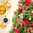 【摩達客】耶誕6尺/6呎-180cm-高規特豪華版綠聖誕樹(含絕美聖誕花蝴蝶結系配件/不含燈/本島免運費)