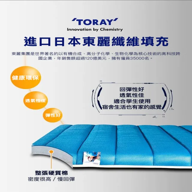 【DaoDi】真五層加厚透氣軟床墊2入組(尺寸單人-90x200cm+-5%)