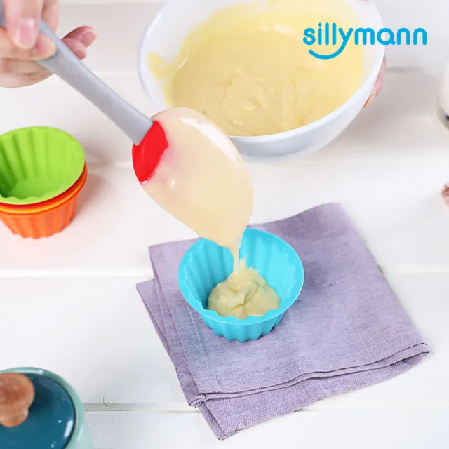 【韓國sillymann】100%鉑金矽膠鬆餅麵包烘焙模具-100ml/6入(鉑金矽膠可進洗碗機高溫清潔可沸水消毒)