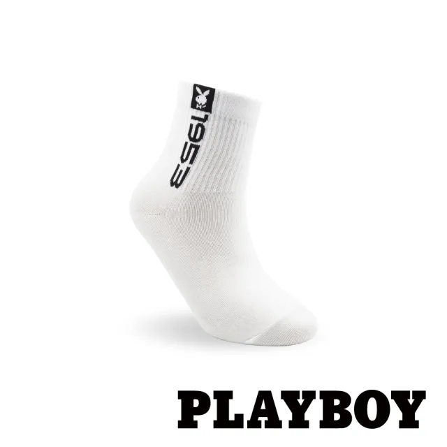 【PLAYBOY】1953潮流女短襪-白(短襪/女襪)