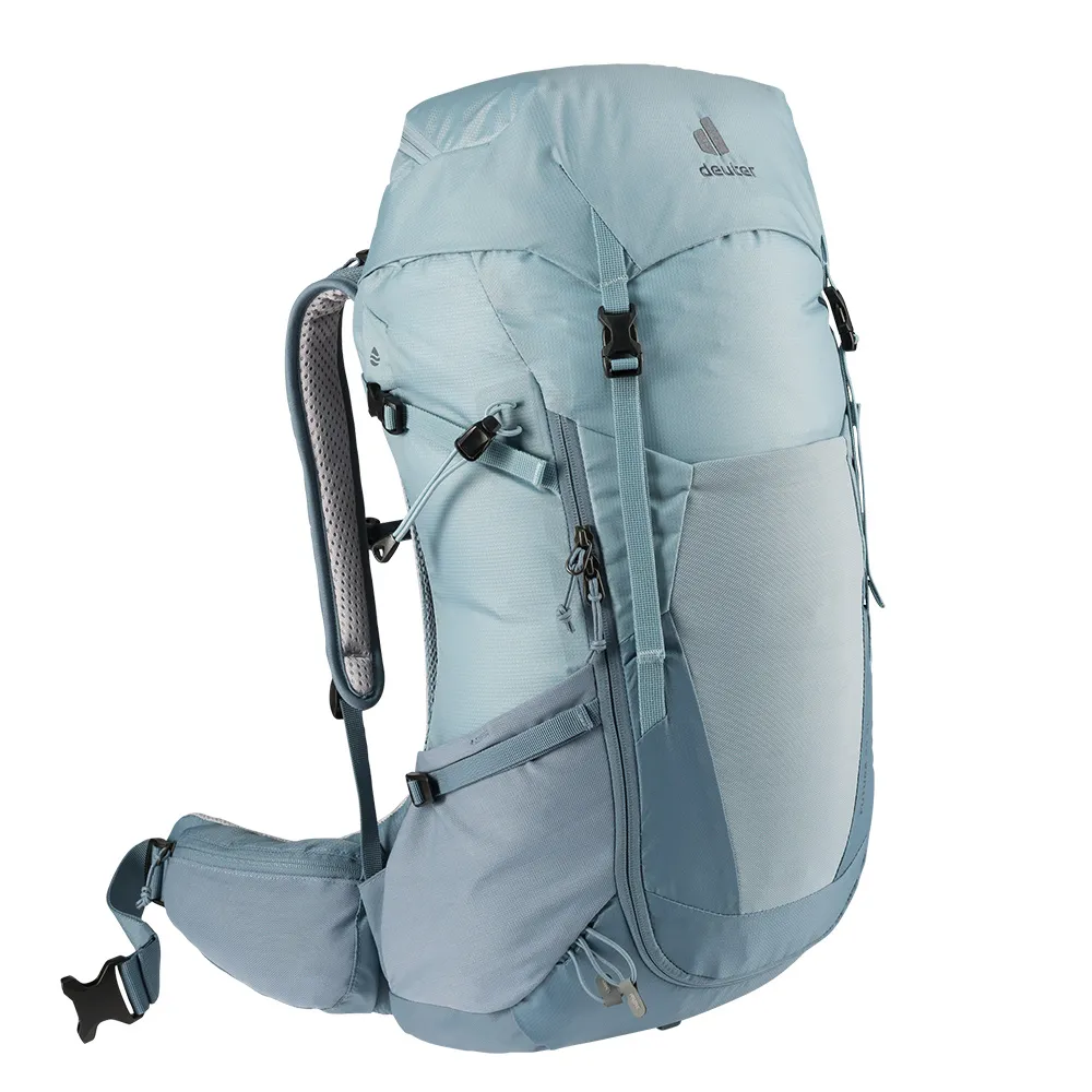 【deuter】FUTURA 24SL透氣網架背包(3400521水藍/戶外露營/休閒健行/自助旅行/登山包)