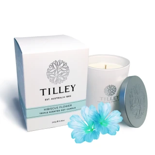 【Tilley 百年特莉】芙蓉花香氛大豆蠟燭(240g)