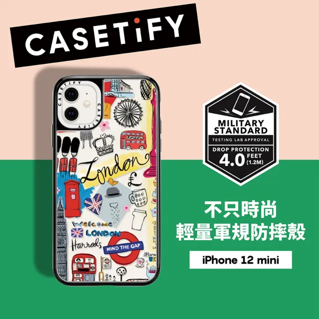 【Casetify】iPhone 12 mini 輕量耐衝擊保護殼-倫敦印象(Casetify)