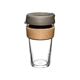 【KeepCup】隨身杯 軟木系列 454ml - 奶油絲絨(強化玻璃製成、耐熱、耐震度高)