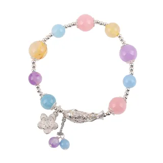 【雨揚】38女王節 貴人賜寶鈦晶純銀手鍊