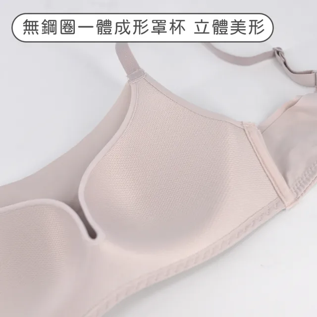 【pierre cardin 皮爾卡登女性內衣】一體成型罩杯柔膚平口內衣(單件-膚/黑/淺紫)