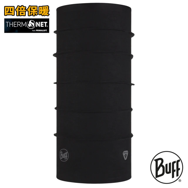 【BUFF】動態禦寒頭巾 素面黑 BF123209-999(保暖/防曬/健行/單車/爬山/吸濕排汗)