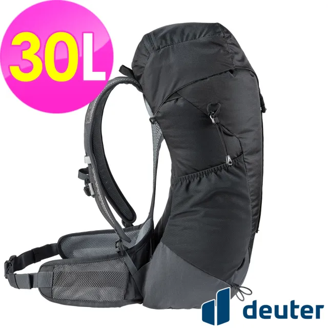 【deuter】AC LITE 30L網架直立式透氣輕量背包(3421021黑/戶外休閒包/健行包/登山包)