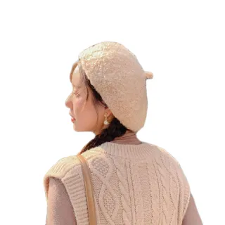 【OT SHOP】帽子 貝雷帽 畫家帽 南瓜帽 C2125(秋冬保暖 羊毛混紡 韓系氣質 帽子)
