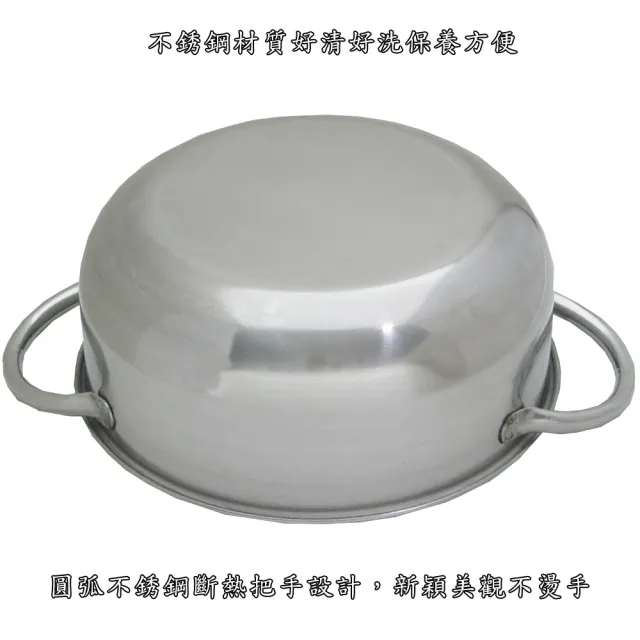 【月陽】台灣製造食品級430不銹鋼加蓋20cm湯鍋(381512)