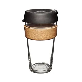 【KeepCup】隨身杯 軟木系列 454ml - Espresso(強化玻璃製成、耐熱、耐震度高)