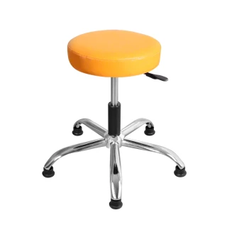 【LOGIS】M&M彩虹鐵腳固定輪工作椅(美髮椅 吧檯椅 休閒椅 美容椅)