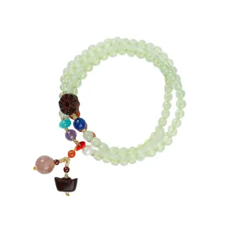 【雨揚】38女王節 葡萄石多圈式手鍊-流蘇隨機