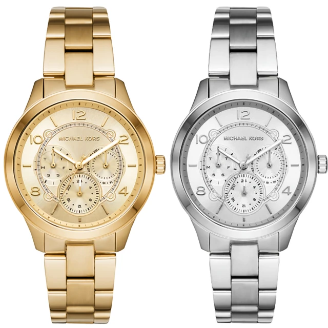 【Michael Kors】MK 紐約日曆手錶 兩色任選 母親節禮物(MK6588/MK6587)