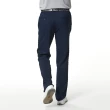 【Lynx Golf】男款日本進口布料基本版彈性舒適平口休閒長褲(深藍色)
