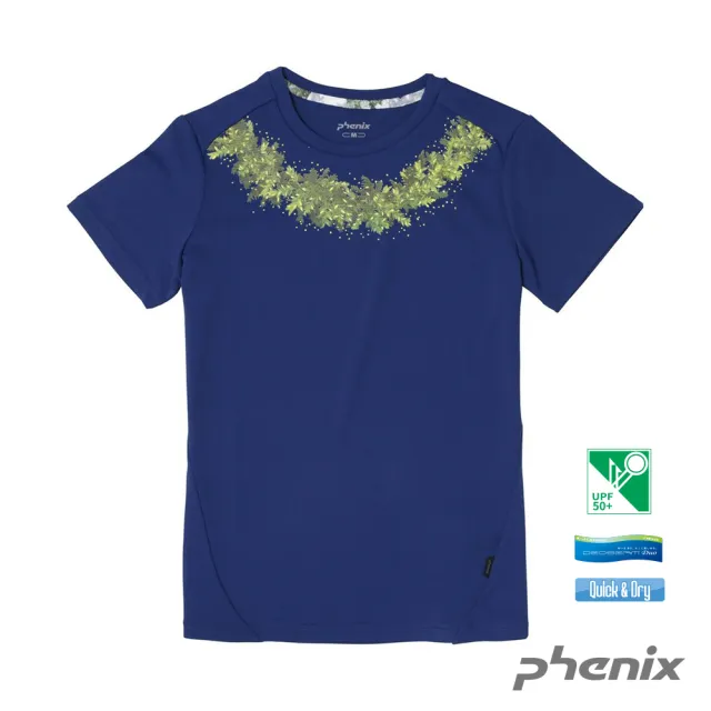 【Phenix】女 Luminous Light短袖上衣[淡綠/牛仔藍/白色]PHJB2WC502(日本春夏 短袖T恤 女上衣)