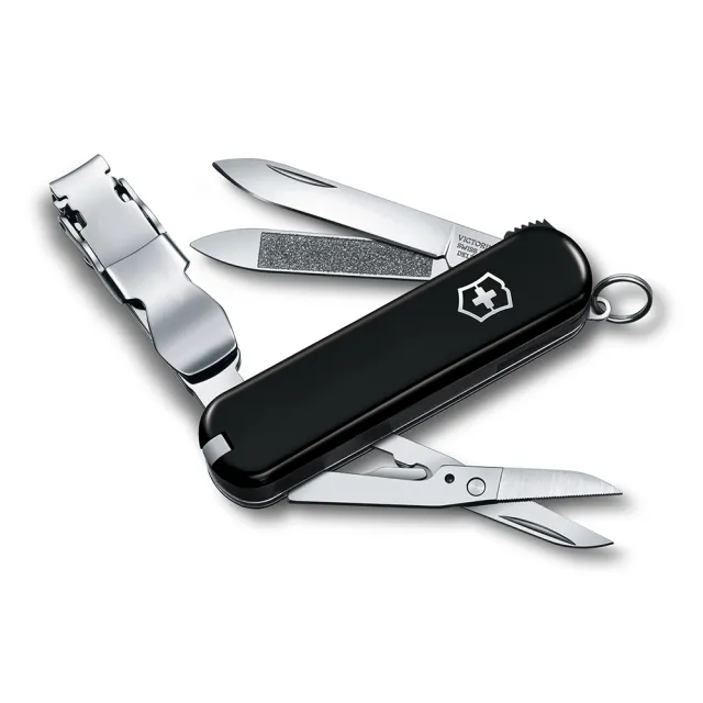 【VICTORINOX 瑞士維氏】迷你8用指甲剪 瑞士刀(黑 06463.3)