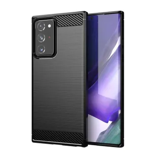 【YANG YI 揚邑】SAMSUNG Galaxy Note 20 Ultra 碳纖維拉絲紋軟殼散熱防震抗摔手機殼
