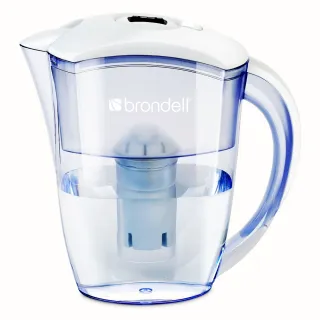 【Brondell】美國邦特爾極淨白濾水壺+10入芯