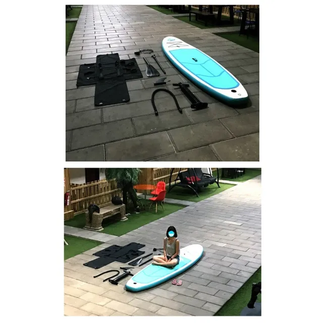 【JINDO】藍鰭 SUP 超輕量 槳板(台灣公司貨 一年保固 充氣 立式槳板 滑水 立槳 衝浪板 釣魚 自由潛水)