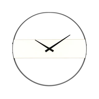 【iINDOORS 英倫家居】Loft 設計時鐘(簡約白橡 40cm)