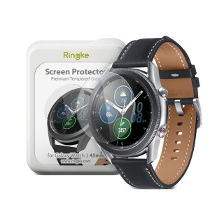 【Ringke】Rearth 三星 Galaxy Watch3 45mm [ID Glass] 強化玻璃螢幕保護貼-4入(Watch3 45mm 螢幕保護貼)