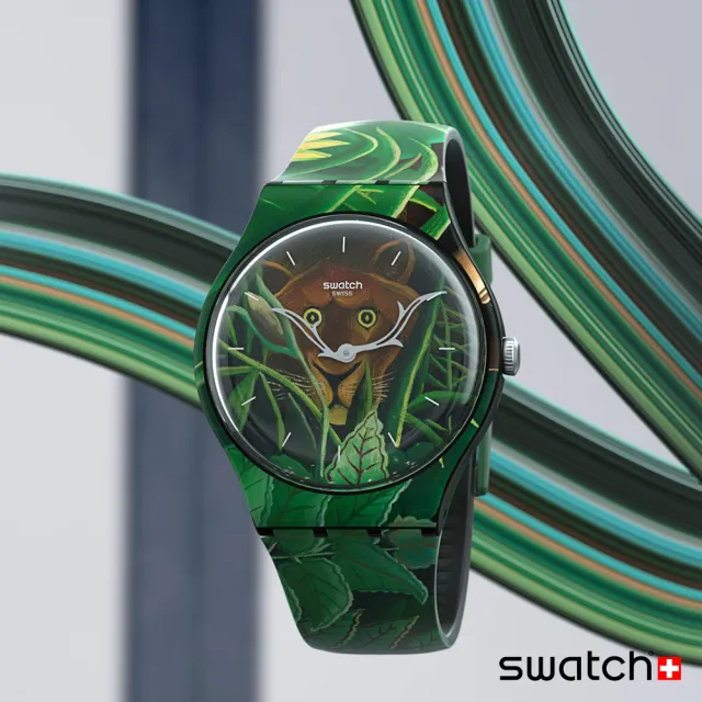 【SWATCH】MOMA聯名原創系列 亨利•盧梭 《夢境》 手錶 瑞士錶 錶(41mm)