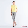 【KeyWear 奇威名品】少女風小立領五分袖純色襯衫