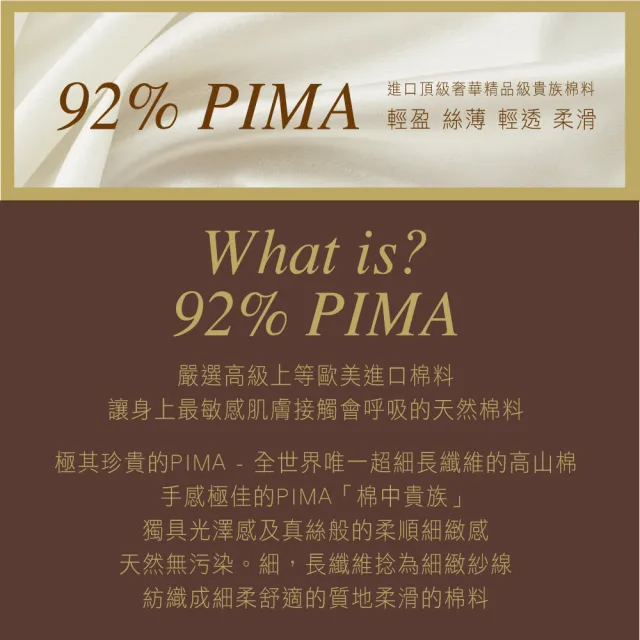 【LOHAS 樂活人生】1入組-台灣製 歐洲皇室御用PIMA92%貴族棉 養護美胸聚攏無鋼圈內衣(1秒後扣 台灣製mit)