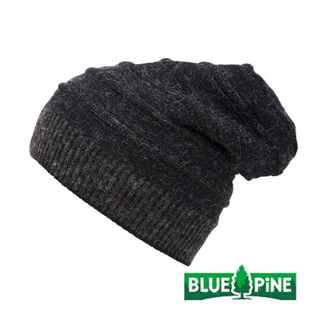 【青松戶外】雙面多層毛帽-黑色 B61607-09(毛線帽/編織帽/保暖帽)