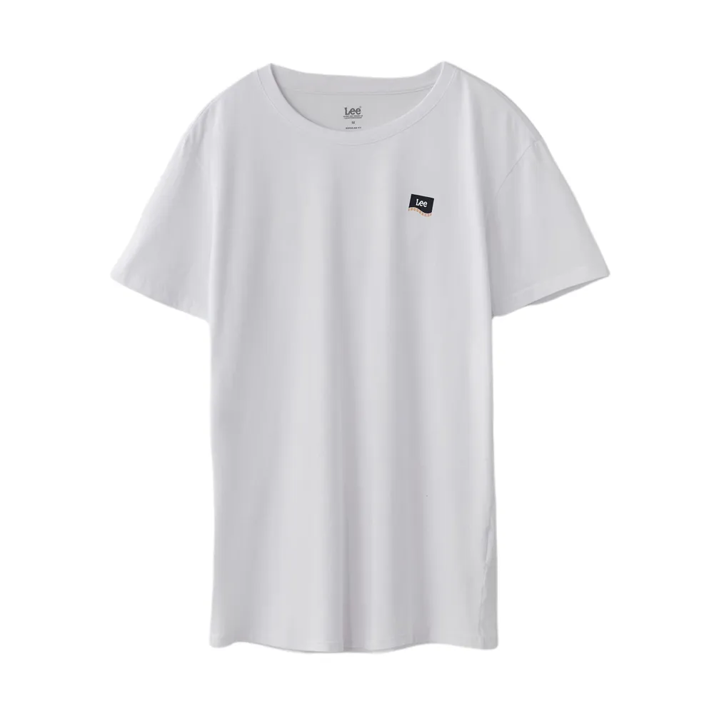 【Lee 官方旗艦】男裝 短袖T恤 / 經典袋花圖騰 經典白 標準版型(LL200275K14)