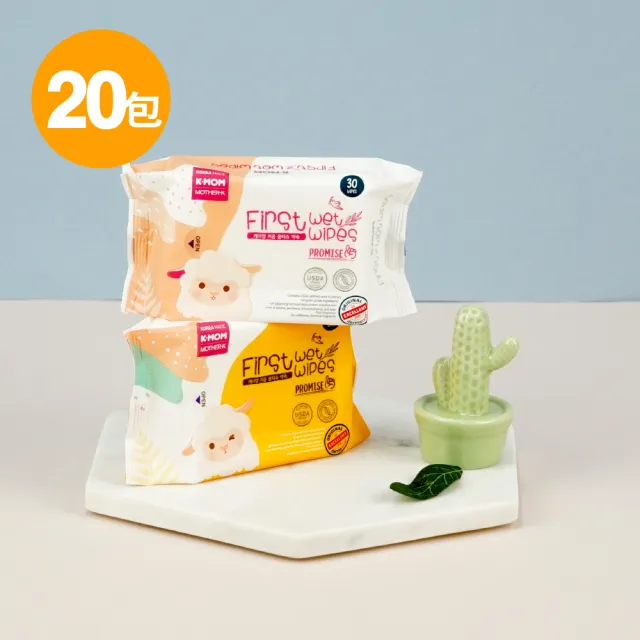【MOTHER-K】自然純淨濕紙巾-基本攜帶款30抽*20包(箱購)