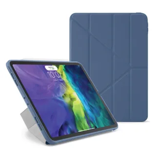 【Pipetto】2022 第5代 10.9吋 Origami 多角度多功能保護套 海軍藍色(iPad Air 10.9吋第4/5代)