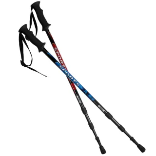 【Yenzch】健走/行走杖/專業三節 6011鋁合金/直柄 RM-10621(二色可選 台灣製)