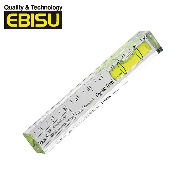 【EBISU】Mini系列-水晶水平尺S(ED-10CL)